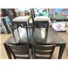 Image 1 : Black Dining Table with 6 Chairs