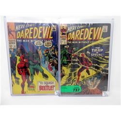 Two Vintage 12¢ "Daredevil" Marvel Comics