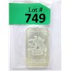 Image 1 : 1 Troy Oz. .999 Fine Silver "Liberty" Bar