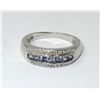 Image 1 : Tanzanite & Diamond Channel Set Ring