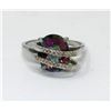 Image 1 : Mystic Topaz & Diamond Wrap Design Ring