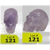 Image 1 : 651 CT Carved 3D Amethyst Gemstone Skull