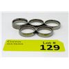 Image 1 : 5 Brand New Men's Titanium Band Rings