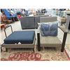 Image 1 : Patio Arm Chair and Ottoman - Store Returns
