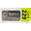 Image 1 : 1 Oz. Ohio Precious Metals .999+ Silver Bar