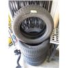 Image 1 : Set 4 Winter Claw Tires - 255/55R18 - 60% Tread