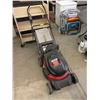 Image 1 : White Cordless Lawn Mower with Grass Catcher