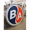 Image 1 : 6 Foot British American Oil Metal Sign