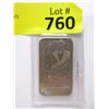Image 1 : 1990 1 Oz. .999 Fine Silver "National Silver" Bar