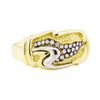 Image 1 : 0.20 ctw Diamond Ring - 18KT Yellow Gold and Platinum