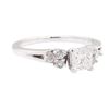 0.90 ctw Diamond Wedding Ring - 14KT White Gold