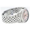 Image 4 : Rolex Mens Stainless Steel Baguette Diamond 36MM Datejust Wristwatch