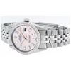 Image 6 : Rolex Mens Stainless Steel Baguette Diamond 36MM Datejust Wristwatch