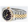 Image 3 : Rolex Mens 2 Tone 14K Brown Diamond & Ruby 36MM Datejust Wristwatch