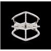 Image 2 : 0.63 ctw Diamond Ring - 14KT White Gold