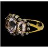 Image 1 : 4.72 ctw Morganite and Diamond Ring - 18KT Rose Gold