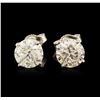 Image 1 : 14KT White Gold 2.70 ctw Diamond Stud Earrings