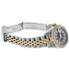 Image 7 : Rolex Ladies 2 Tone Quickset 18K Blue String Diamond Datejust Wristwatch