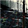 Image 2 : Eyvind Earle (1916-2000), "Dawns First Light" Limited Edition Serigraph on Paper; Numbered & Hand Si