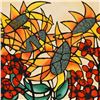 Image 2 : Avi Ben-Simhon - "Sunflowers" Limited Edition Serigraph, Numbered and Hand Signed with Certificate o