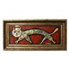 Image 1 : Zaza Koreli- Original Collage on Wood Panel "Cat"