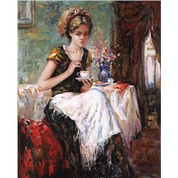 Igor Semeko- Original Giclee on Canvas  Cue of Tea 