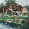 Image 2 : "English Farmhouse" Limited Edition Serigraph by Earlene Moses, Numbered and Hand Signed with Certif