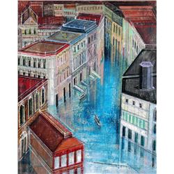 Alex Zwarenstein "Jewel Canal" Giclee on Canvas