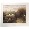 Image 1 : Thomas Kinkade- Offset Lithograph "Open Gate, Sussex"