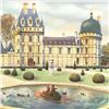 Image 2 : Rolf Rafflewski, "Chateau de Valencay" Limited Edition Lithograph, Numbered and Hand Signed.