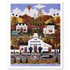 Image 1 : "Doggie Deliverance" Limited Edition Lithograph by Jane Wooster Scott, Numbered and Hand Signed with