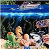 Image 2 : "Sand Bar 1" Limited Edition Hand-Embellished Giclee on Canvas (28" x 35") by Michael Godard, AP Num