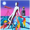 Image 1 : Mark Kostabi "Long Distance" Original Serigraph