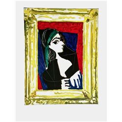 Pablo Picasso (1881-1973)- Offset Lithograph  Portrait De Jacqueline 