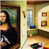 Image 2 : Orlando Quevedo - "Mona Lisa" Limited Edition on Canvas, Numbered and Hand Signed with Certificate o