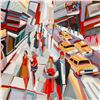 Image 2 : Natalie Rozenbaum, "Broadway Scene" Limited Edition on Canvas, Numbered and Hand Signed with Letter 