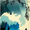 Image 2 : Eyvind Earle (1916-2000), "Ocean Splash" Limited Edition Serigraph on Paper; Numbered & Hand Signed;