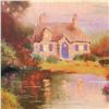 Image 2 : Thomas Kinkade (1958-2012), "Pastel Cottage" Limited Edition Offset Lithograph, Numbered and Signed 