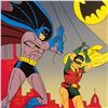 Image 2 : Bob Kane (1915-1998) - "Batman & Robin" Extremely Rare Limited Edition Original Color Lithograph, Nu