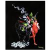 Image 1 : "Gangster Love" Mural Limited Edition Hand-Embellished Giclee on Canvas (42" x 53") by Michael Godar