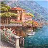 Image 2 : Sam Park, "Abbey Bellagio" Hand Embellished Limited Edition Serigraph on Canvas, Numbered and Hand S