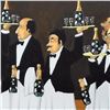 Image 2 : Guy Buffet - "Flower bottle Brigade" Limited Edition Serigraph; Numbered and Hand Signed with Certif