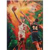 Image 1 : Dimitry Turchinsky- Original Oil on Canvas "Jordan vs. Perkins"