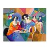 Image 1 : Isaac Maimon, "Cafe Array" Limited Edition Serigraph, Numbered and Hand Signed with Letter of Authen