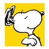 Image 1 : Peanuts, "Snoopy: Yellow" Hand Numbered Canvas (40"x44") Limited Edition Fine Art Print with Certifi