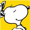 Image 2 : Peanuts, "Snoopy: Yellow" Hand Numbered Canvas (40"x44") Limited Edition Fine Art Print with Certifi