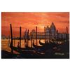 Image 1 : Howard Behrens (1933-2014), "Sunset on the Grand Canal 2" Limited Edition Hand Embellished Giclee on