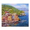 Image 1 : Sam Park, "Portofino" Hand Embellished Limited Edition Serigraph on Canvas, Numbered and Hand Signed