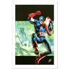Image 1 : "Captain America: Man Out Of Time #4" Limited Edition Giclee on Canvas by Bryan Hitch and Marvel Com