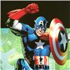 Image 2 : "Captain America: Man Out Of Time #4" Limited Edition Giclee on Canvas by Bryan Hitch and Marvel Com